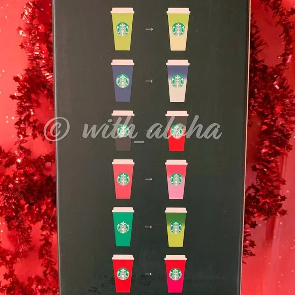 🌹SALE🌹 NEW Starbucks Holiday 2021 Color Changing Reusable Hot Cups - Picture 3 of 6
